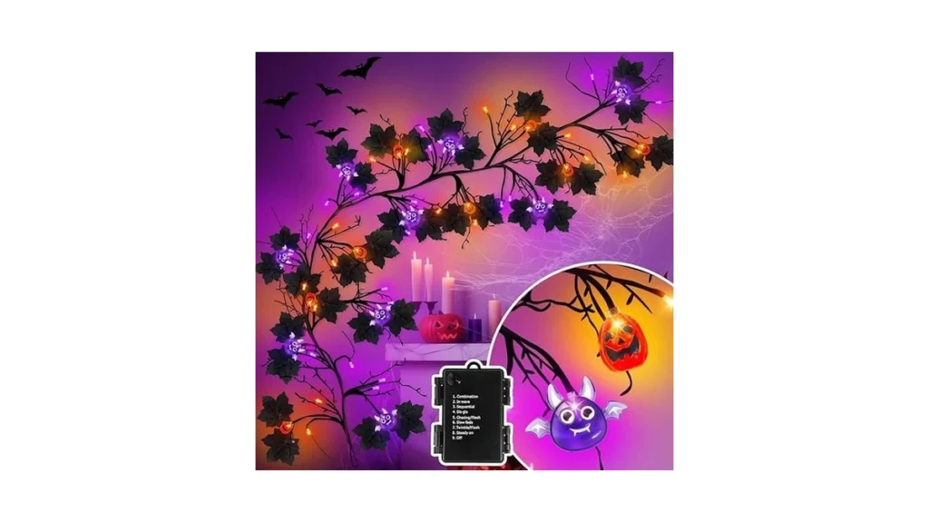 Amazon code: Halloween Garland With Lights 6ft 54 Led