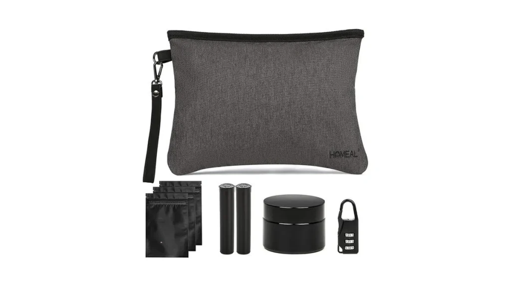 Amazon code: Homeal Smell Proof Bag Smell Proof Conta