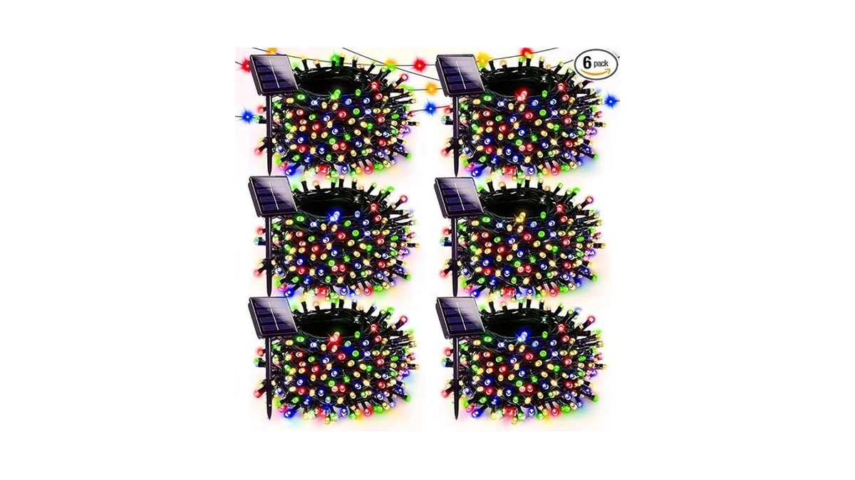 Amazon code: 6 Pack Solar Christmas Lights Outdoor 60