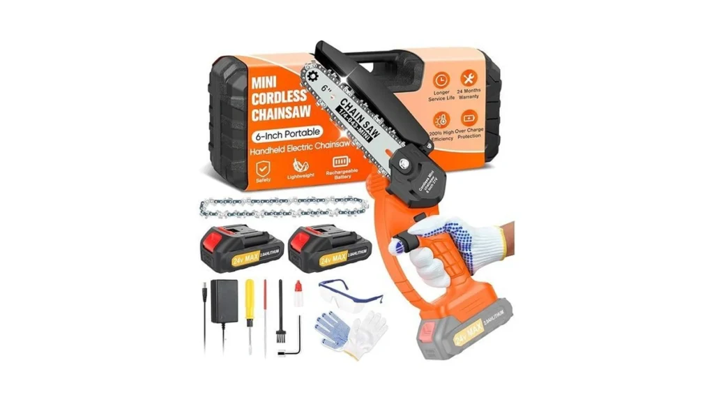 Amazon code: Mini Chainsaw Cordless 6 Inch Portable E