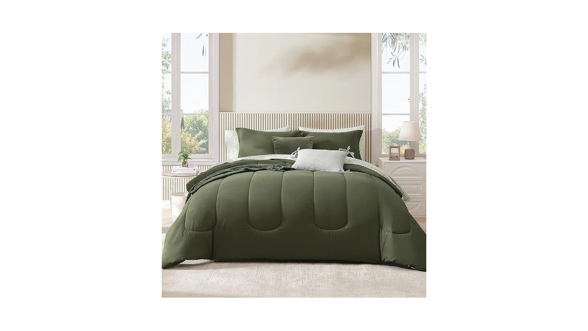 Amazon code: Monbix Full Comforter Set - 7 Pieces Oli