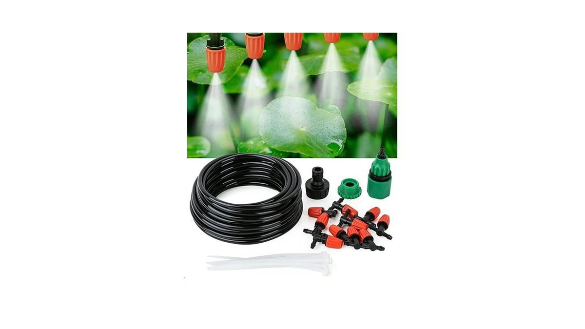 Amazon code: Micro Drip Irrigation Kit Garden Irrigat
