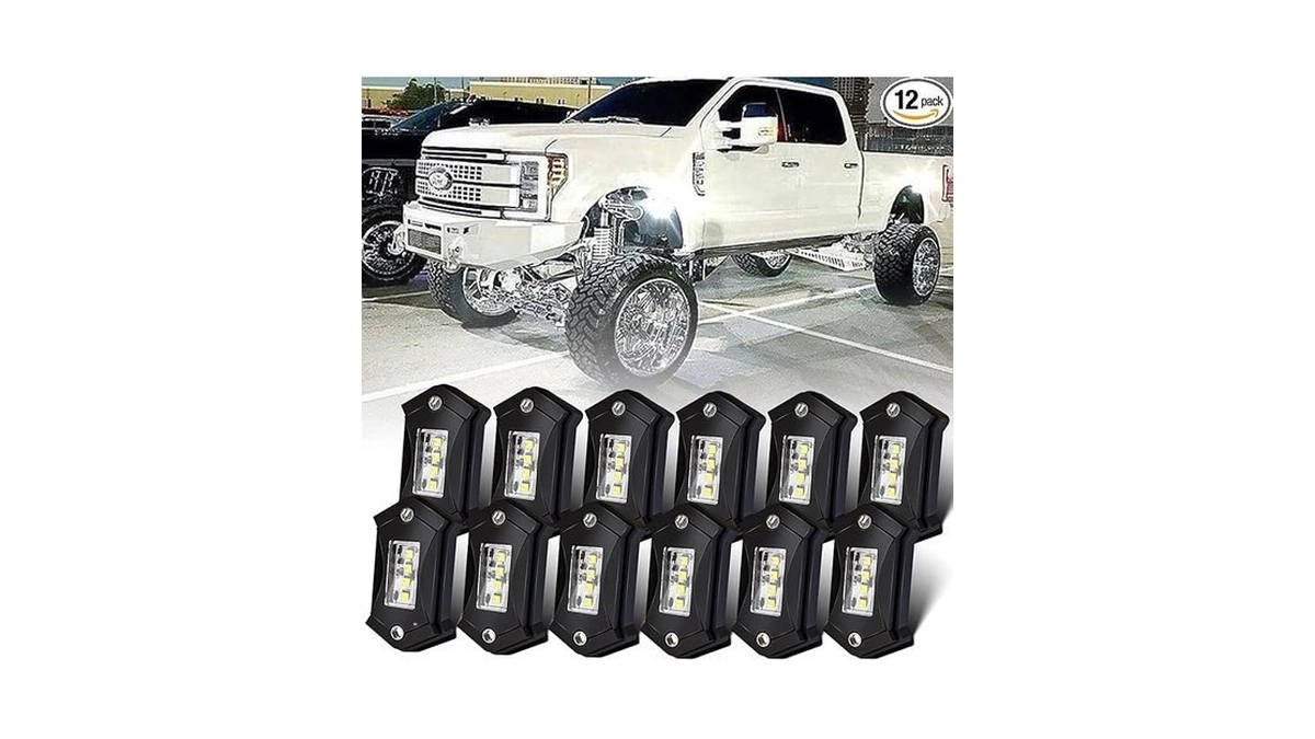 Amazon code: Lednenon R3 Led White Rock Lights 12pods
