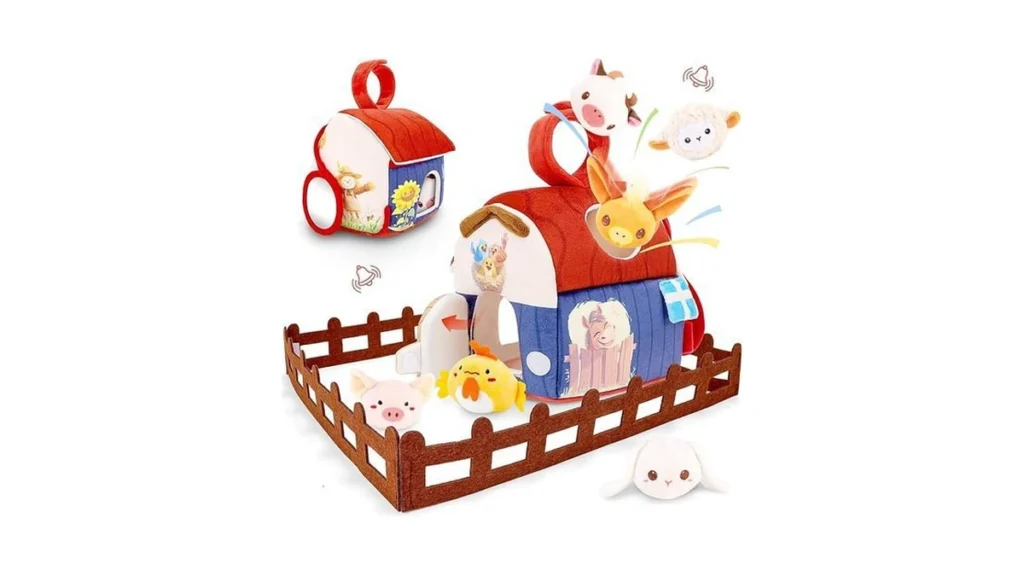 Amazon code: Deao Baby Toys 6-12 Months Soft Barn Toy