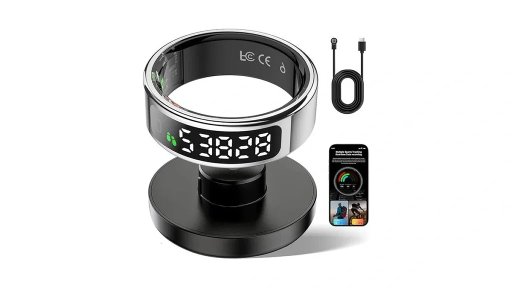 Amazon code: Smart Ring Fitness Tracker For Men Women