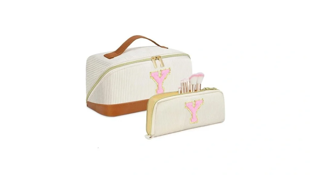 Amazon code: 2pack Personalized Initial Travel Makeup
