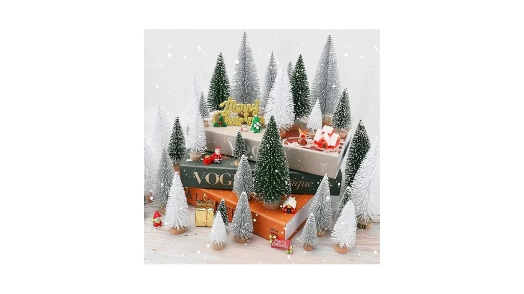 Amazon coupon: 30pcs Mini Christmas Tree Decor Artifici