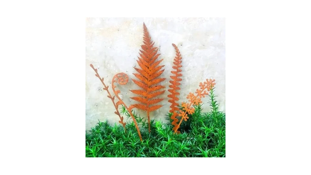 Amazon code: Guoxiaoer 5pcs Garden Decor Metal Flower