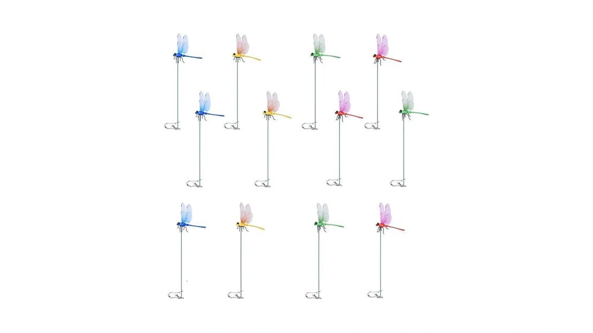 Amazon code: Spiritlele 12 Pcs Fake Dragonfly Clip Co