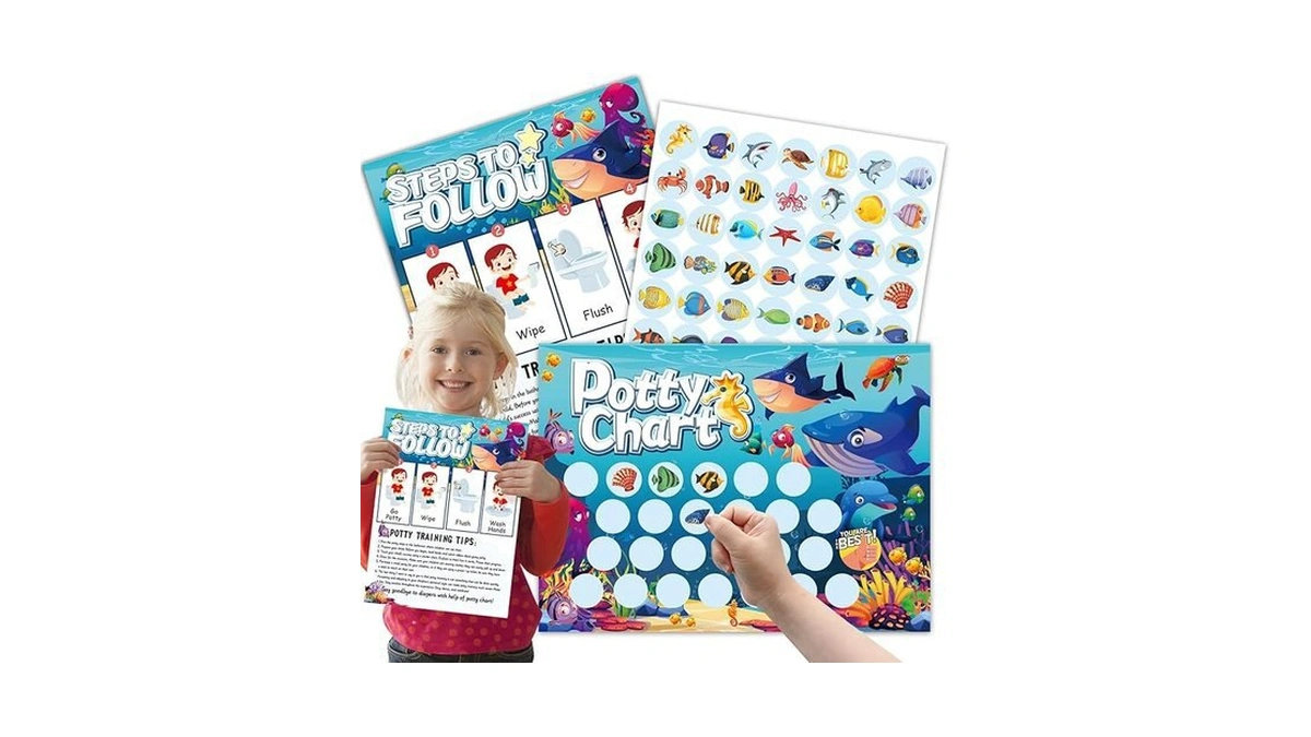Amazon coupon: Under The Sea Potty Training Chart Under