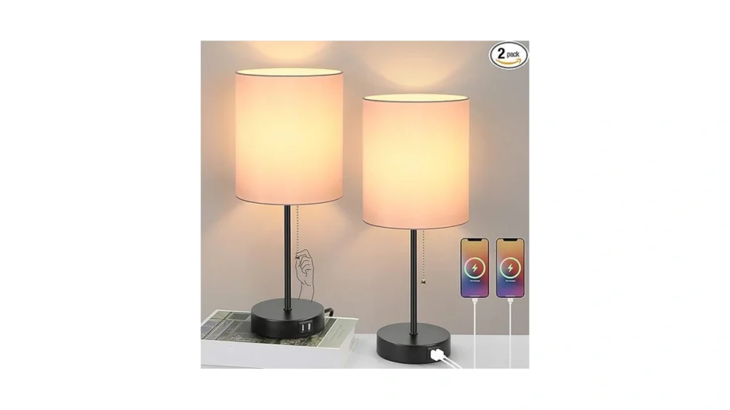 Amazon code: Table Lamps Set Of 2 With Usb Charging P