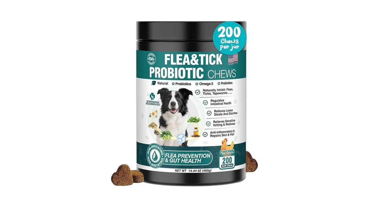 Amazon coupon: Dog Probiotics Flea And Tick For Dogs Tr