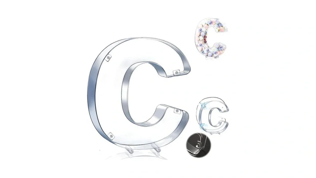 Amazon coupon: Magnetic Acrylic Letter C Charcuterie Bo