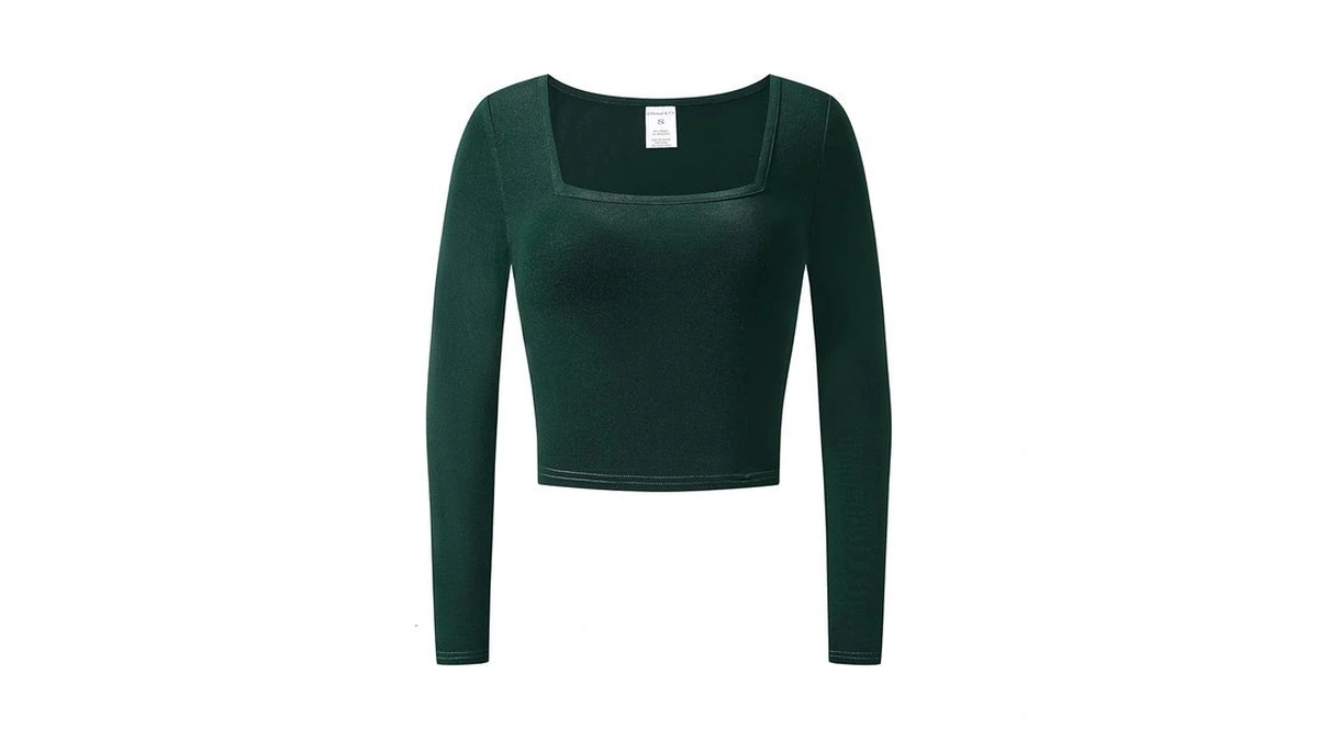Amazon coupon: Othread Co Women S Long Sleeve Square Ne