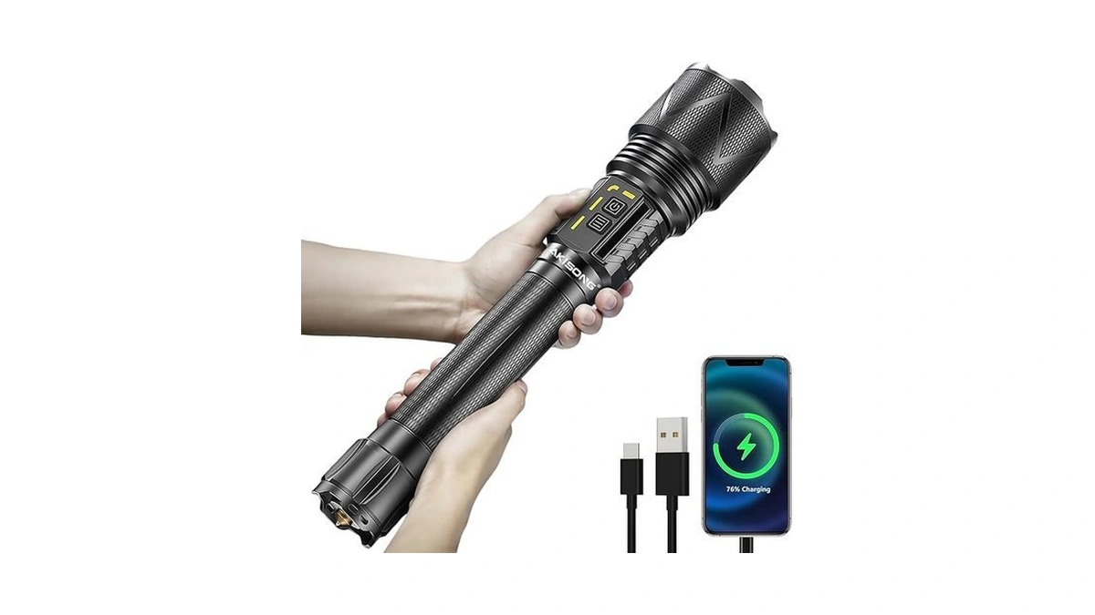 Amazon coupon: Rechargeable Flashlight 10 000 High Lume