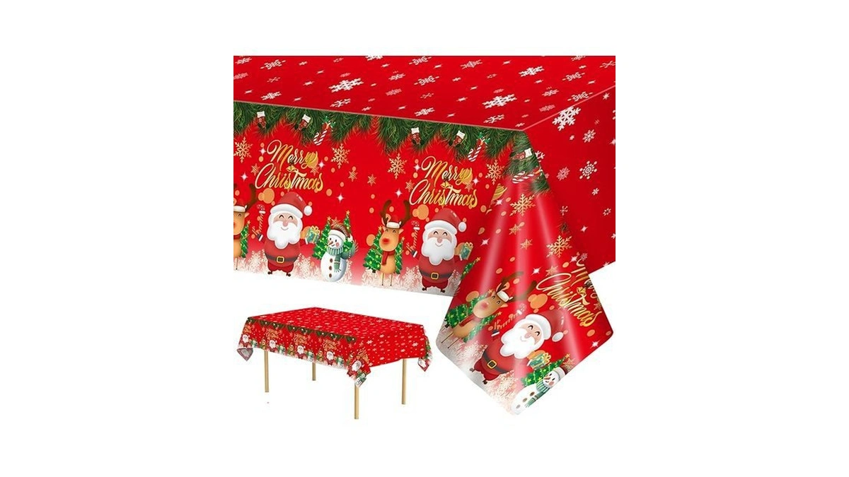 Amazon code: 3 Pcs Merry Christmas Tablecloth - Winte