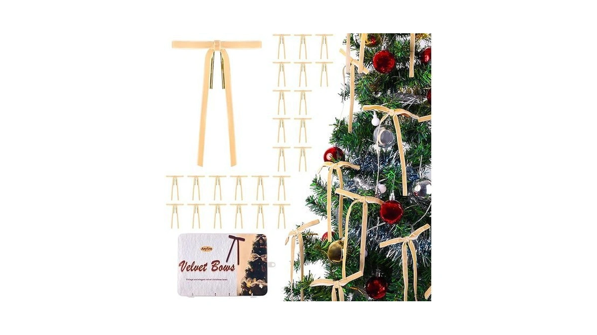 Amazon code: Anyfire Velvet Bow For Christmas Tree 24