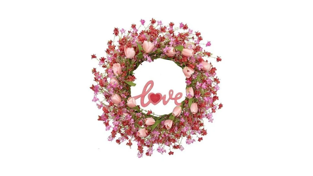 Amazon coupon: Llzll Valentines Day Wreath Decor 22inch