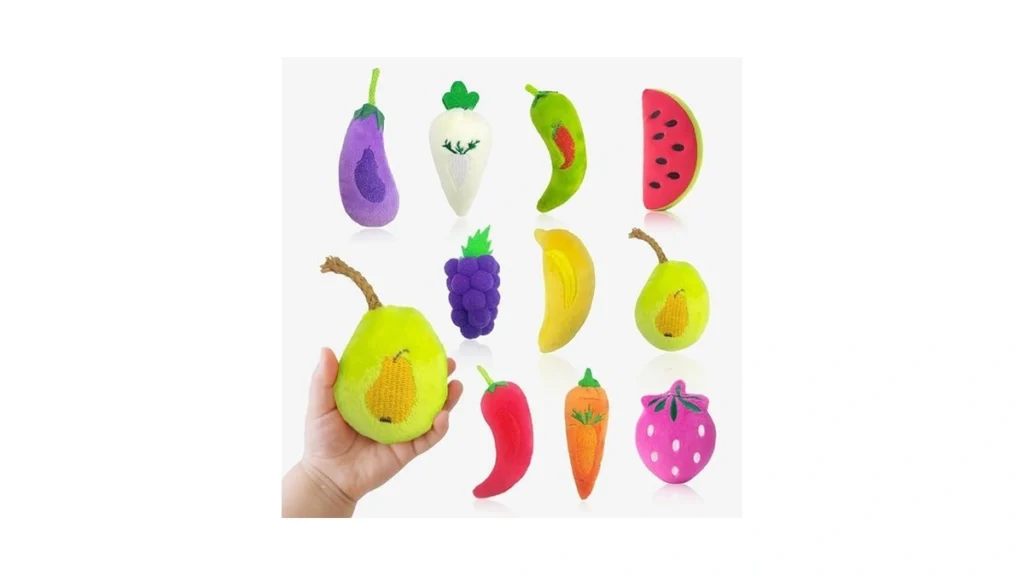 Amazon code: 10pcs Colorful Plush Fruits Vegetables S