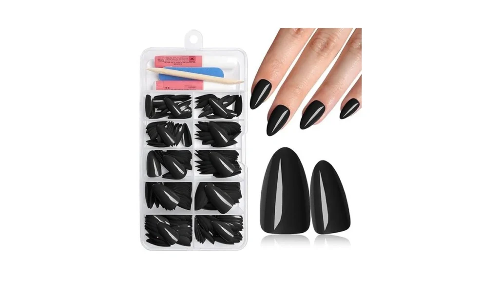 Amazon coupon: Addfavor Press On Nails Almond Medium Fa