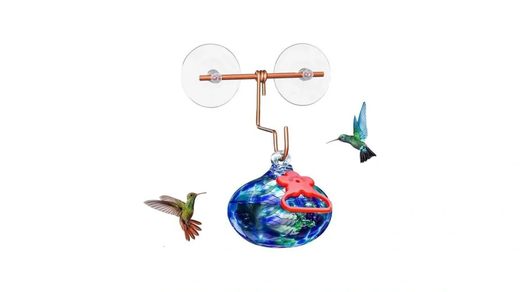 Amazon code: Pozfun Window Hummingbird Feeder With Su