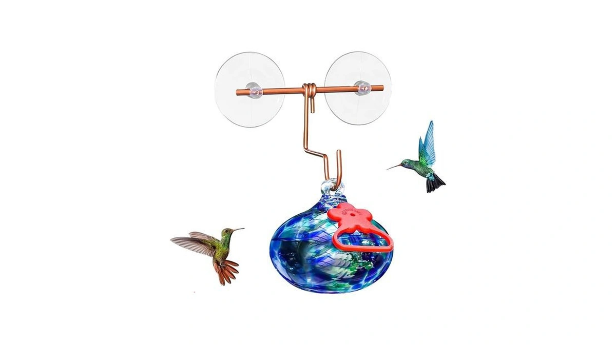 Amazon code: Pozfun Window Hummingbird Feeder With Su
