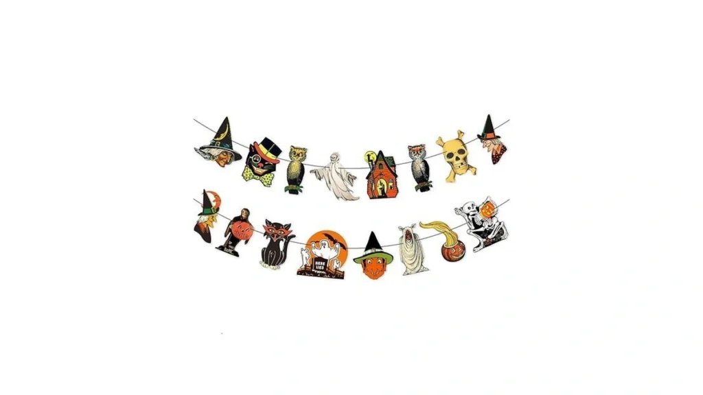 Amazon code: Vintage Halloween Garland Banner Decorat