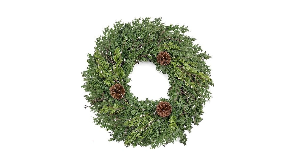 Amazon code: 24 Inch Real Touch Lush Christmas Wreath