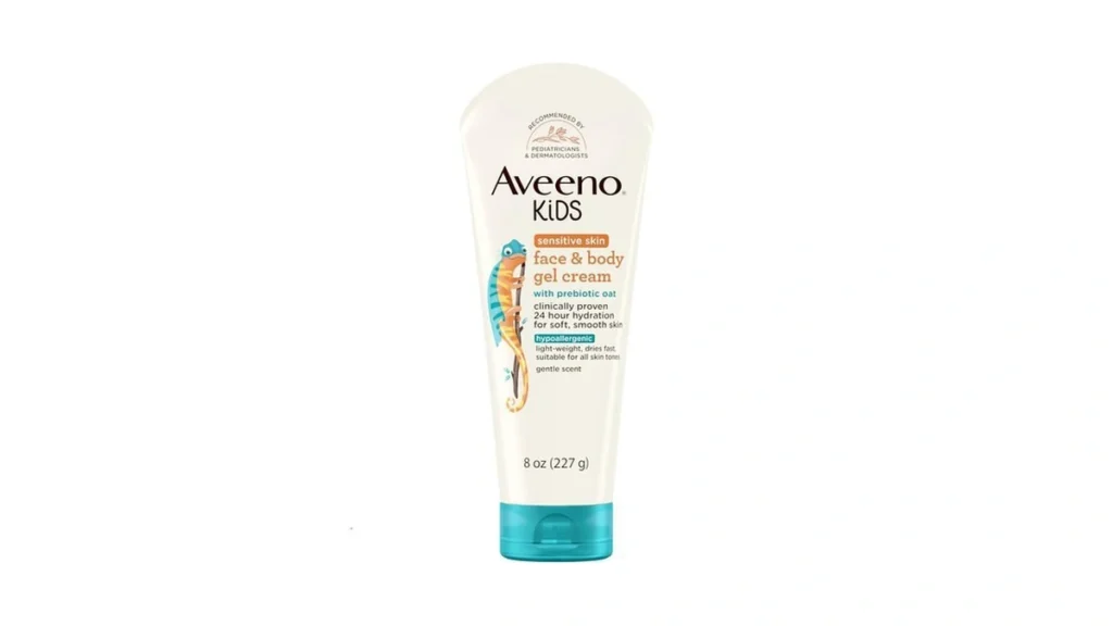 Amazon coupon: Aveeno Sensitive Skin Face Body Gel Crea