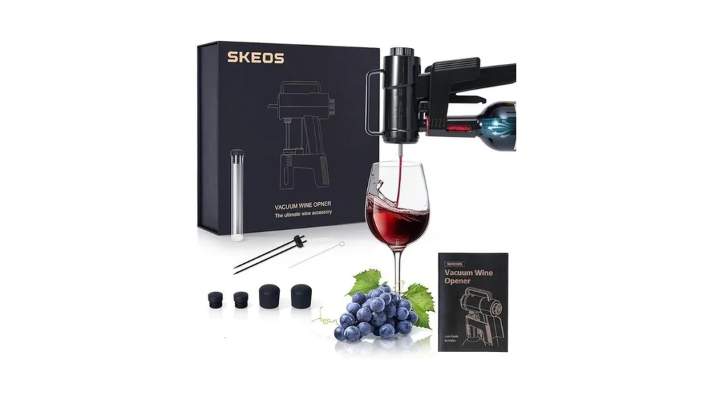 Amazon code: Skeos Electric Wine Opener Needle Pierci