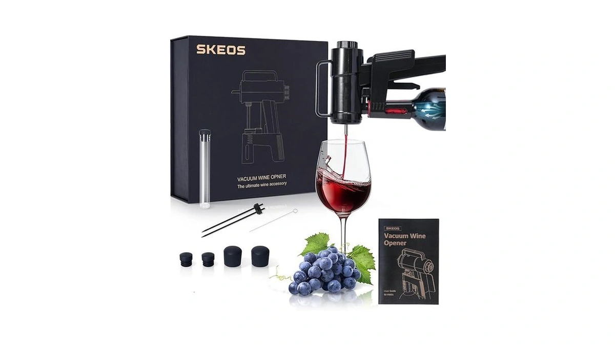 Amazon code: Skeos Electric Wine Opener Needle Pierci