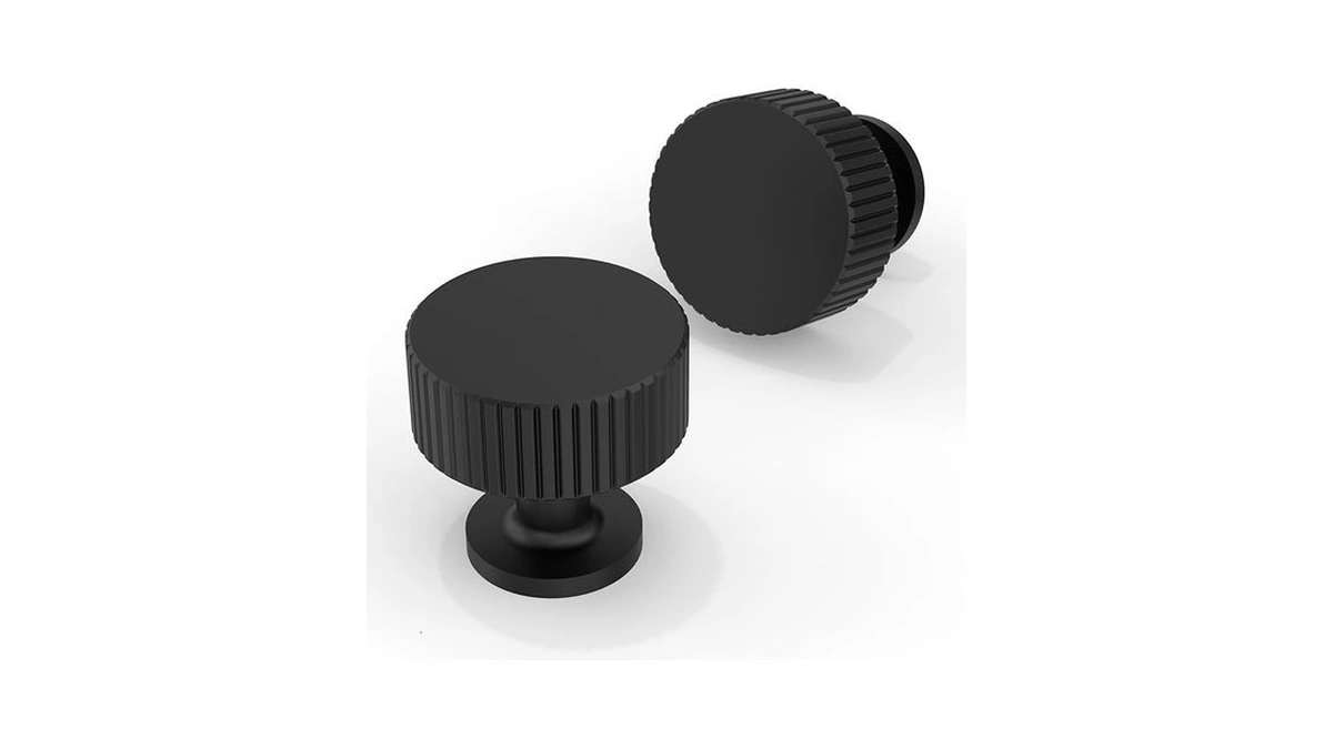 Amazon coupon: Asimerdeco 10 Pack Matte Black Cabinet K