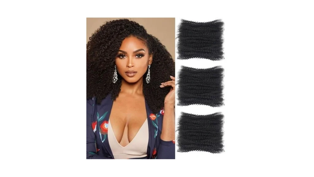 Amazon code: Afro Kinky Curly Braiding Bulk Hair For