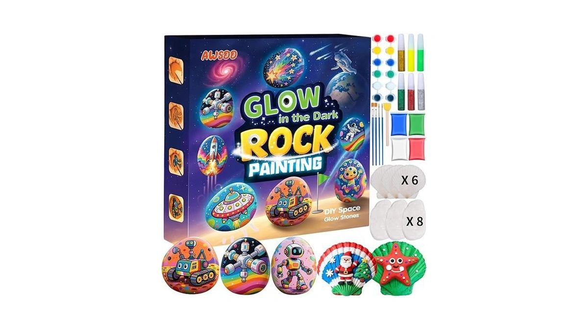 Amazon coupon: Awsoo Shell Rock Painting Kit- Space And