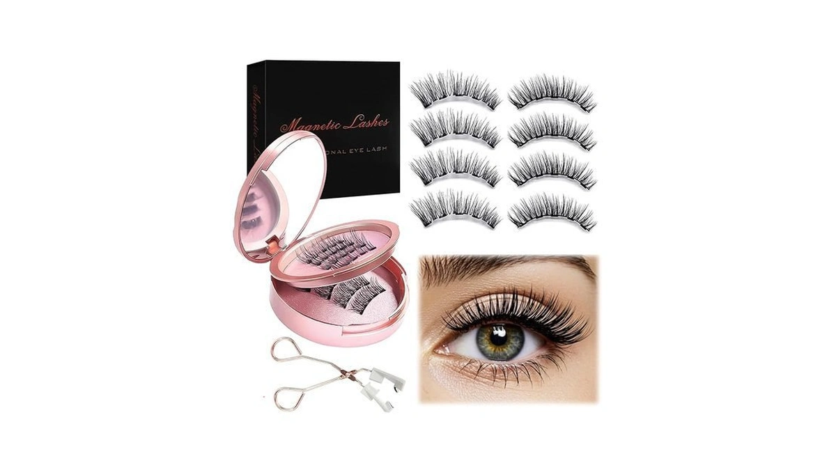 Amazon coupon: Magnetic Eyelashes Reusable Natural Look