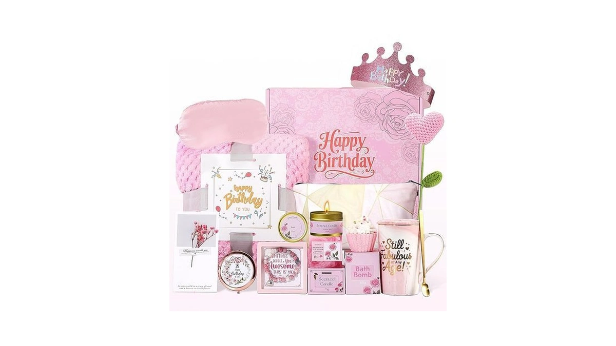 Amazon code: Happy Birthday Gifts For Women - Pink Bi