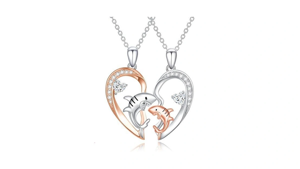 Amazon coupon: Tughra Mother And Daughter Necklaces Set
