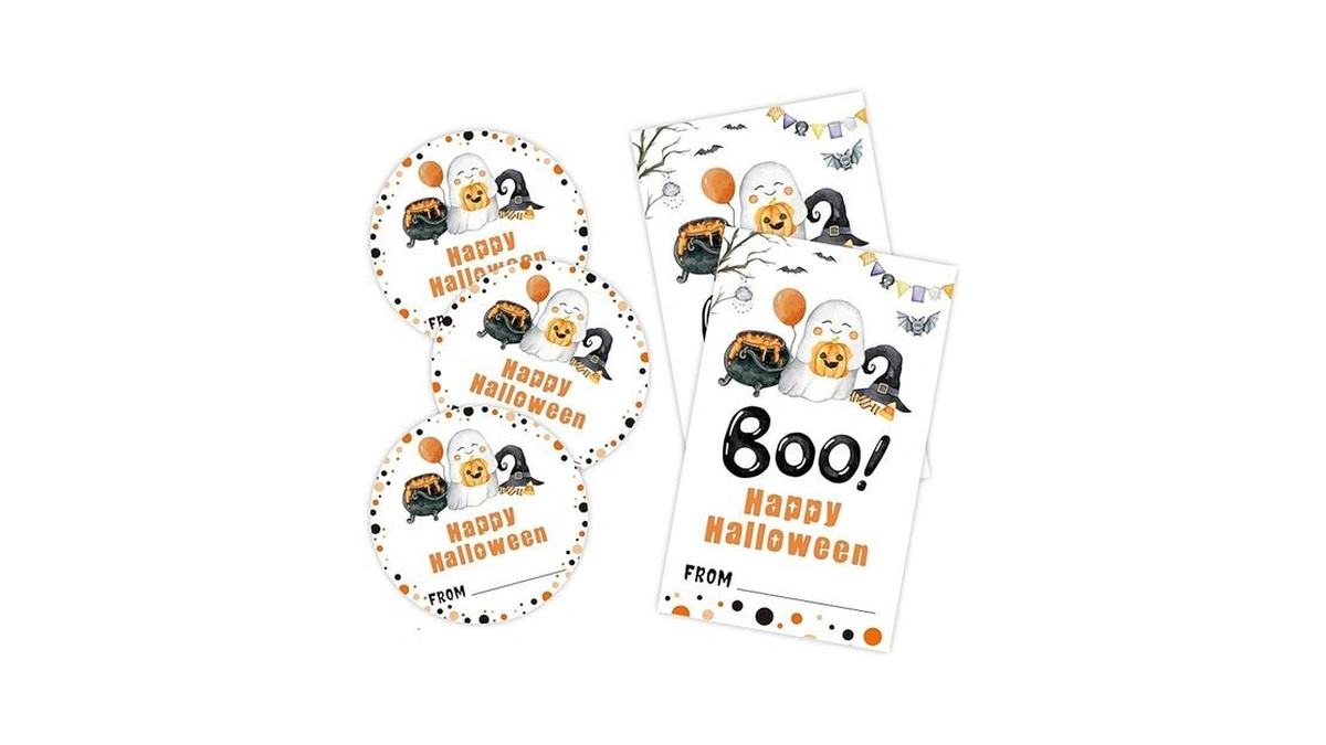 Amazon code: Boo Happy Halloween Stickers Set - Wizar