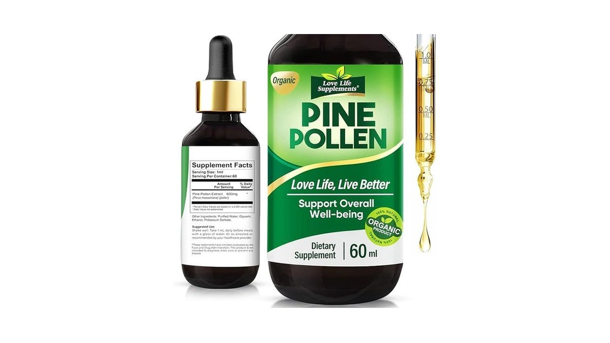Amazon coupon: Pine Pollen Tincture Natural Pine Pollen