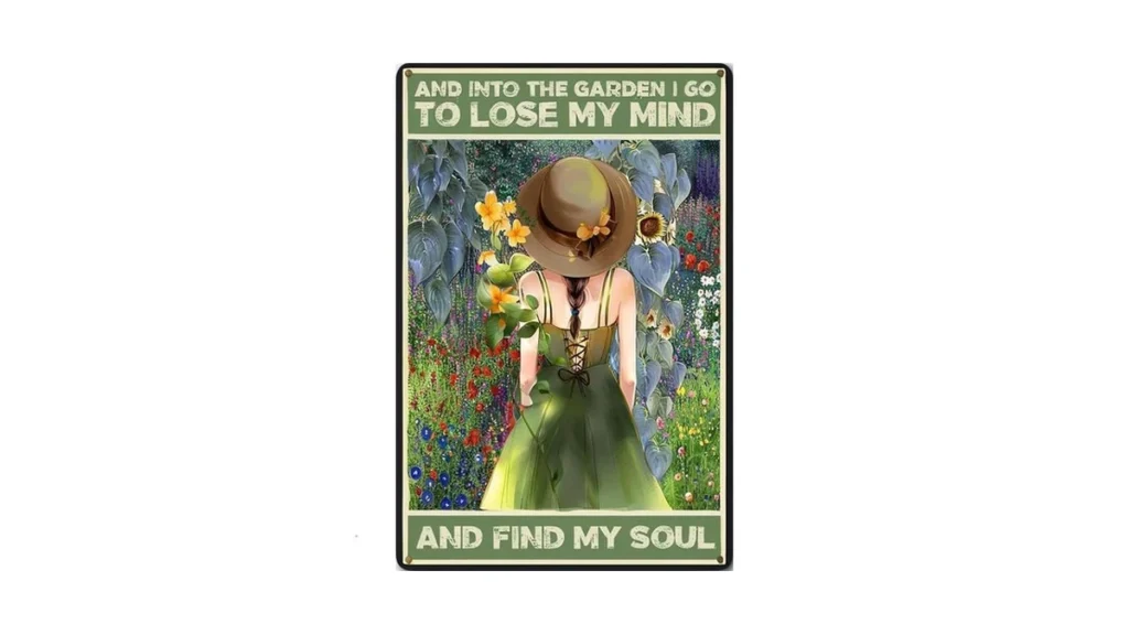 Amazon code: Enter The Garden Metal Sign Women S Gard
