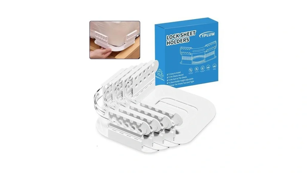 Amazon coupon: Ypluw Bed Sheet Holders For Corners Shee