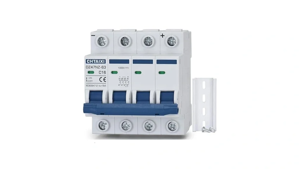 Amazon coupon: Chtaixi Dc Miniature Circuit Breaker 4 P