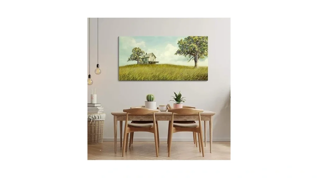 Amazon coupon: Ycprimer Canvas Wall Art - Village Lands