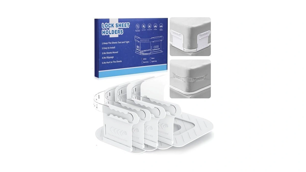 Amazon code: Bed Sheet Holders With Lock Strips Fitte