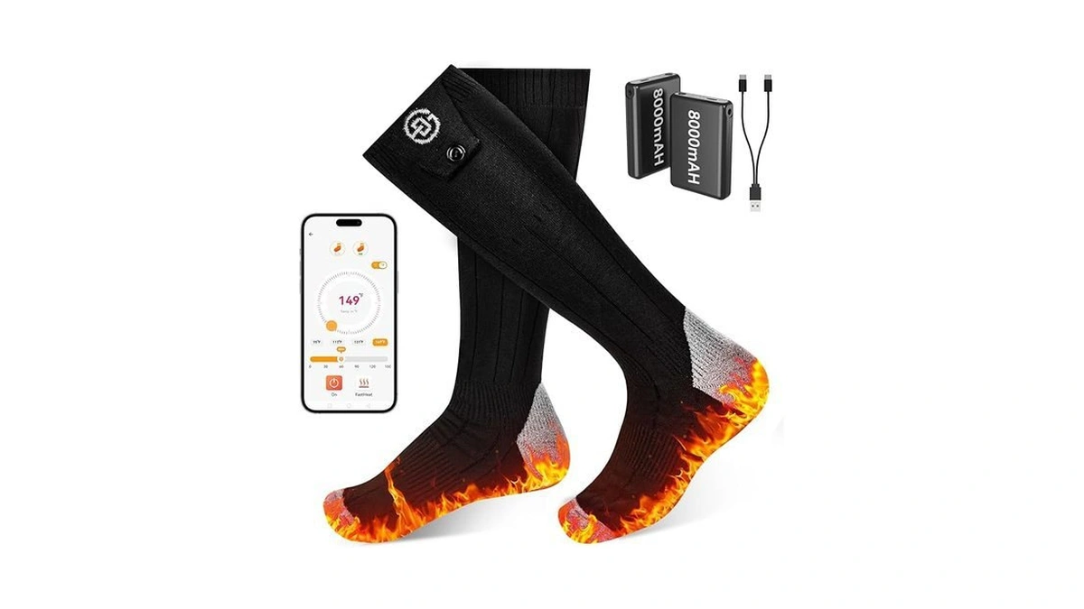 Amazon code: Heated Socks For Men Women App Control R