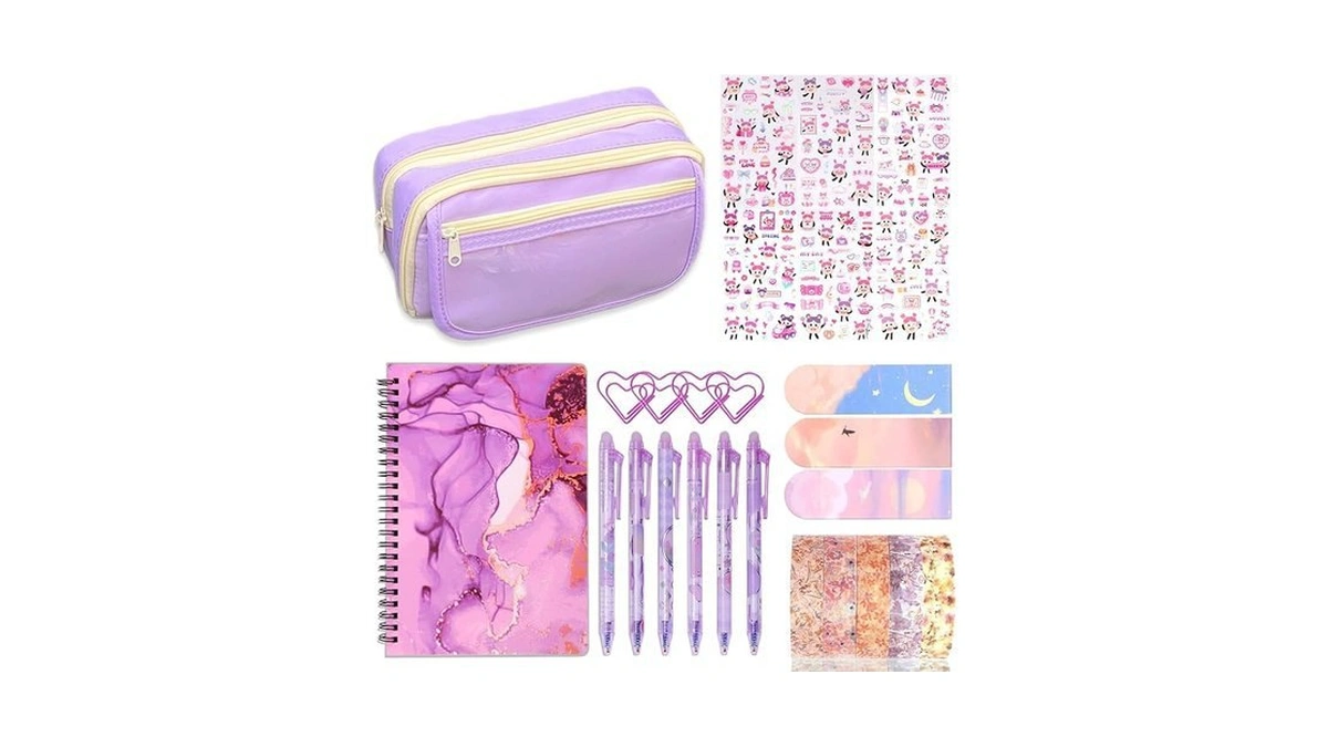 Amazon code: Kids School Supplies For Girls 7pcs Cute