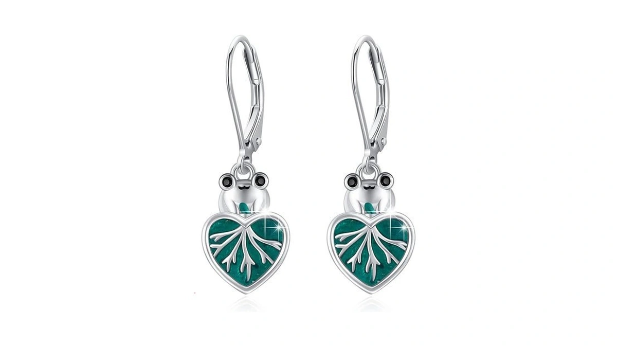 Amazon coupon: Xixles Frog Drop Dangle Earring 925 Ster