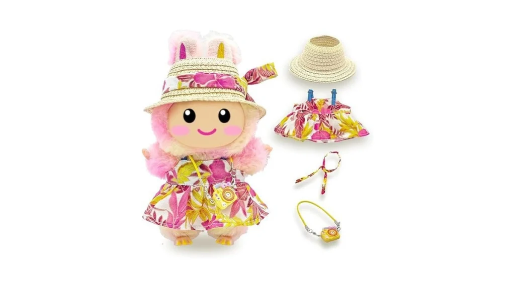 Amazon coupon: Cute 17cm Doll Clothes Set 4pcs Kawaii D