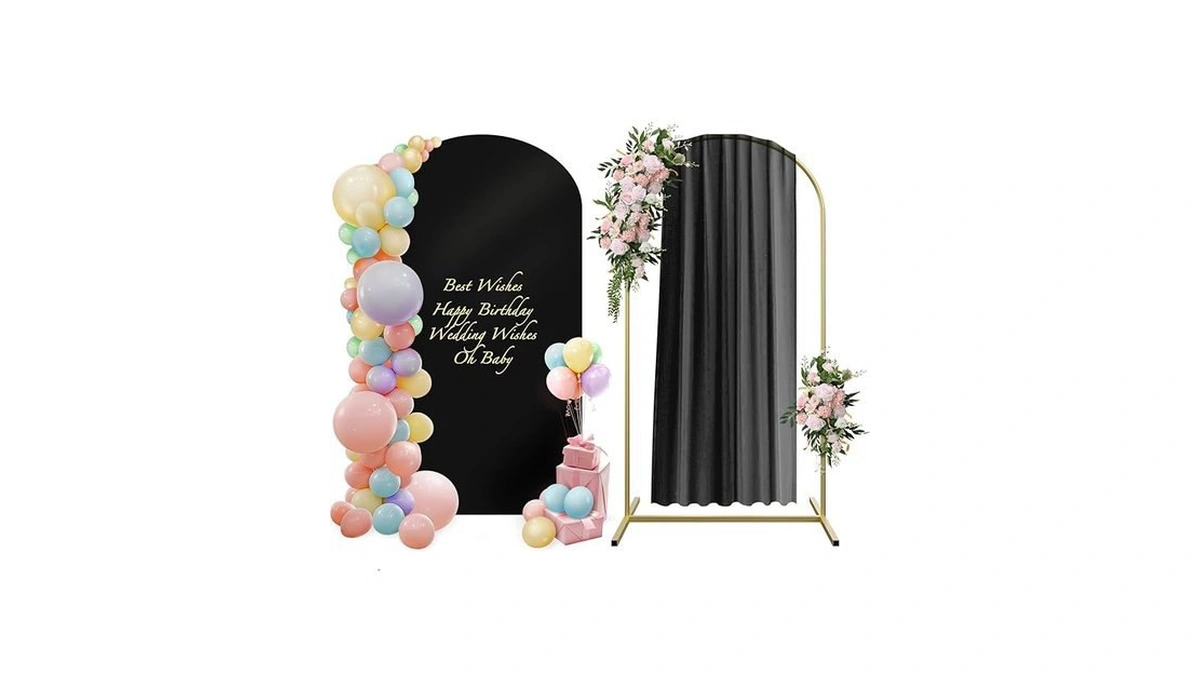 Amazon code: Metal Arch Stand And Wedding Arch Cover