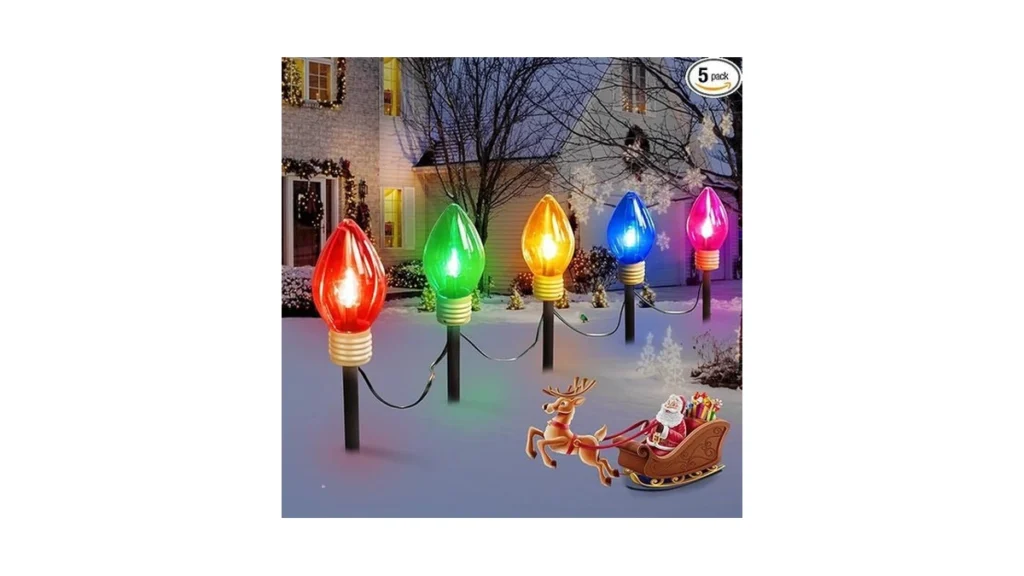 Amazon code: Jumbo C9 Christmas Pathway Lights Outdoo